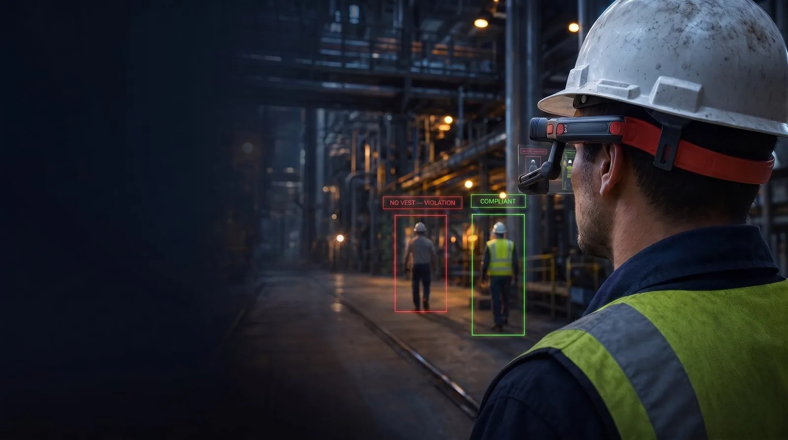 Live PPE detection in the worker's view